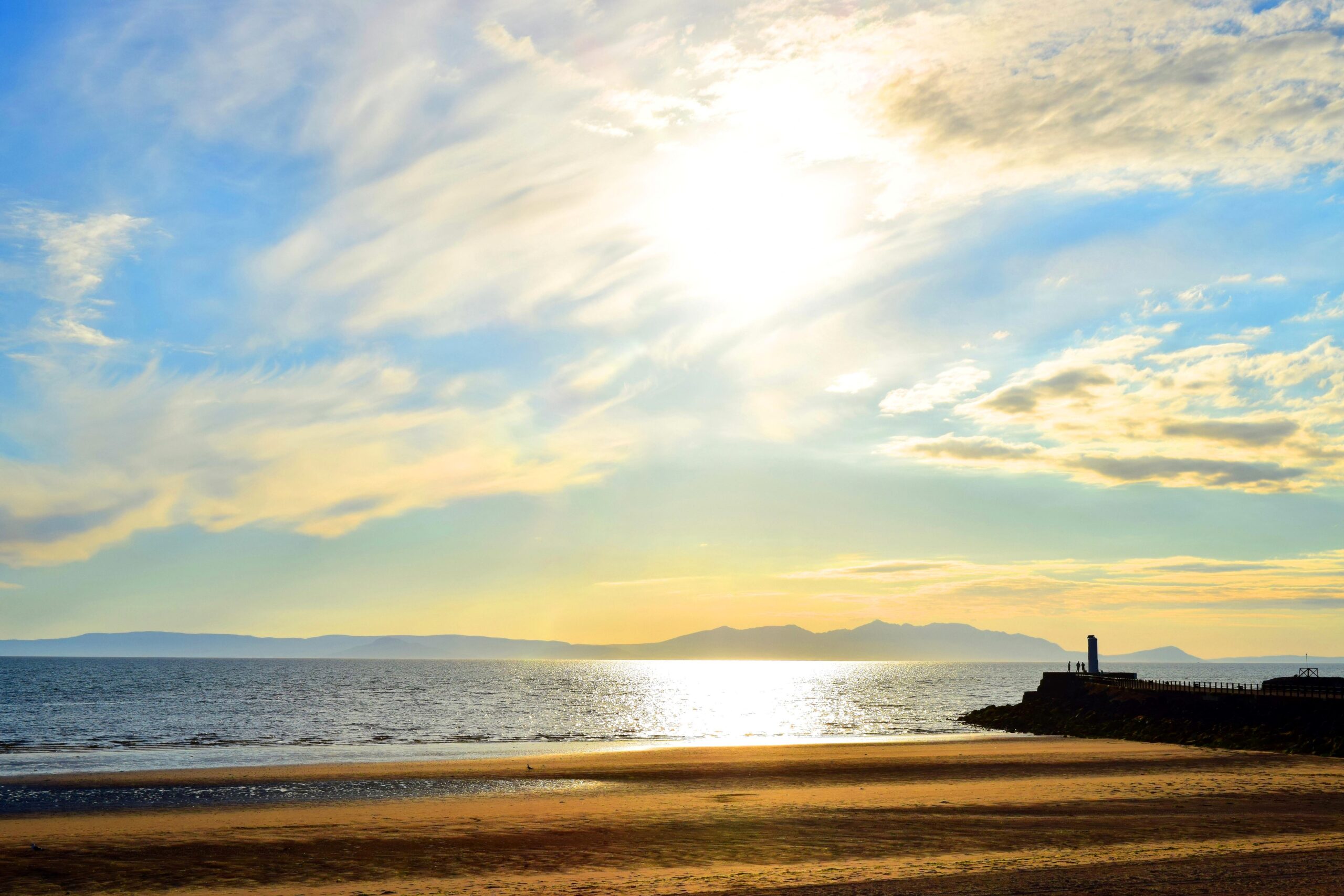 Beach Sunset from Ayr Ayr Beach